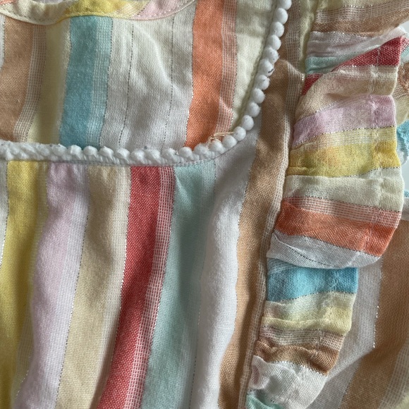 2T Pretty Striped Romper - Picture 2 of 6